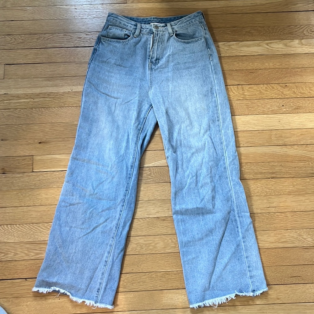 princess polly high rise wide legged jeans